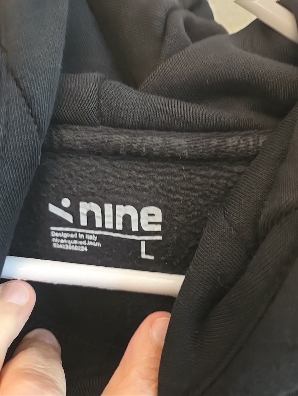 Ninesquared Academy Volleyball Hooded Sweatshirt Sz L Black, Logo Front & Back - Picture 10 of 10